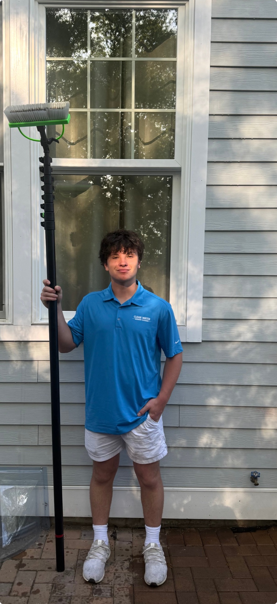 Ian Besser, owner of Clear Water Window Cleaning